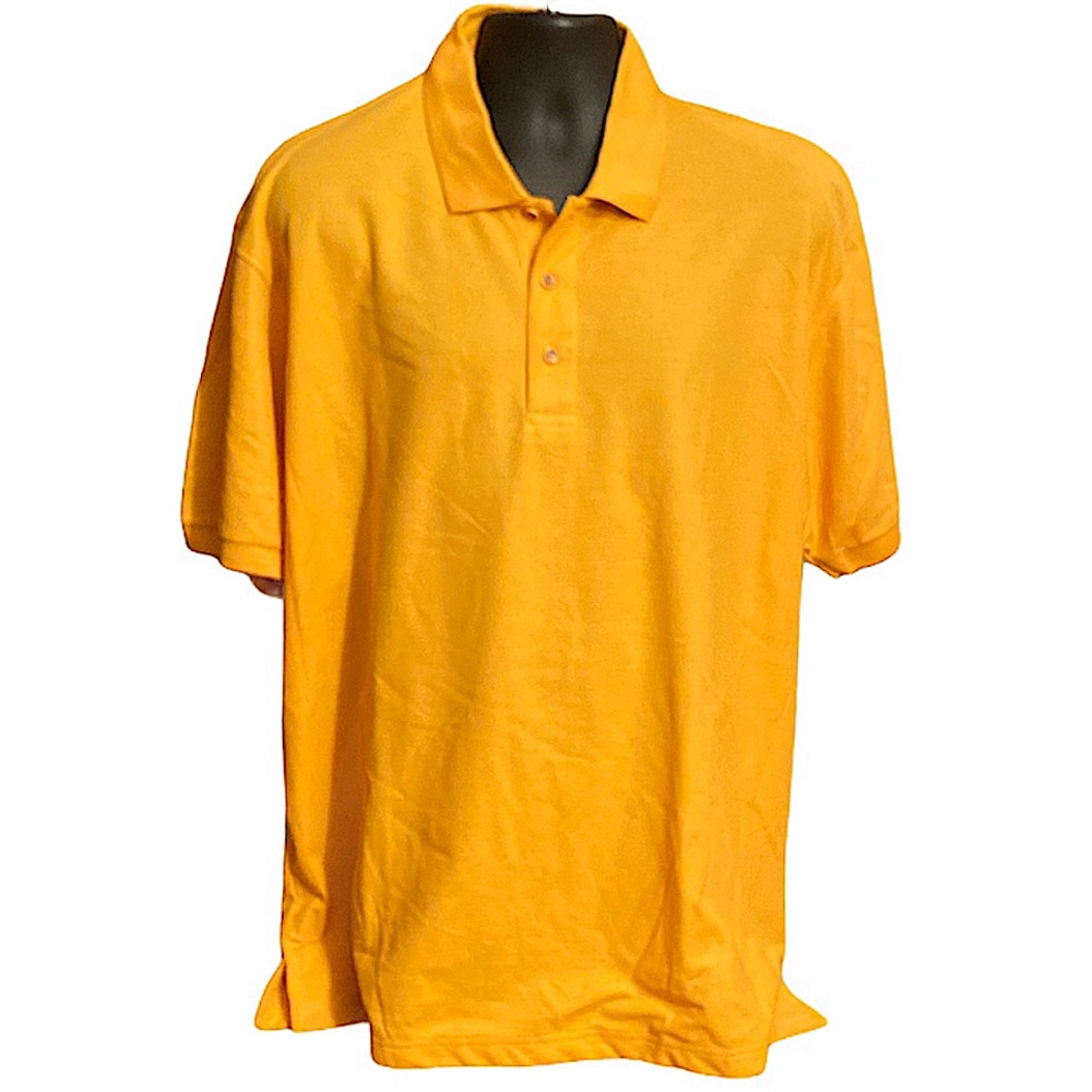 NWOT - Port Authority men’s mustard yellow polo shirt